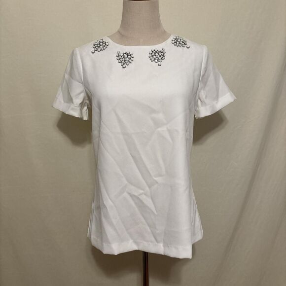 short sleeve blouse top - Picture 1 of 4